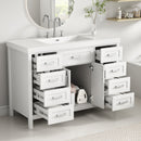 48" Bathroom Vanity with Sink, 2 Doors and 8 Drawers