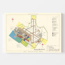 Vintage Map of Dover Air Force Base, 1952