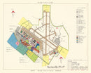 Vintage Map of Dover Air Force Base, 1952