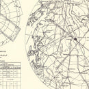 Vintage Map of the Dover Air Force Base Vicinity, 1952