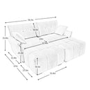Sofa Set With Ottoman And Pillows, Textured, High Resilience Cushions by HouseOfZazla