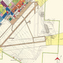 Vintage Map of Great Falls Air Force Base, 1951