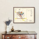 Vintage Map of Mountain Home Air Force Base, 1952