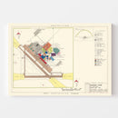 Vintage Map of Mountain Home Air Force Base, 1952