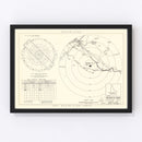 Vintage Map of the Mountain Home Air Force Base Vicinity, 1952
