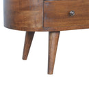 Solid Wood Rounded Entertainment Unit by HouseOfZazla