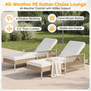 TOPMAX Outdoor All-Weather PE Rattan Chaise Lounge by HouseOfZazla