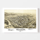 Vintage Map of Mifflintown, Pennsylvania 1895
