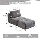 Single Chaise Longue With Movable Ottoman For Living Room by HouseOfZazla