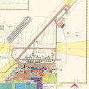 Vintage Map of Biggs Air Force Base, 1951