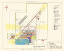 Vintage Map of Biggs Air Force Base, 1951