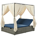 Adjustable Sun Bed With Curtain,High Comfort,With 3 Colors