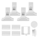 4Pcs Magnetic Cabinet Locks Child Safety Drawer Locks Adhesive Baby Proof Cabinets Latches Kit