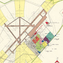 Vintage Map of Campbell Air Force Base, 1952