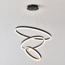Modern 3 Rings Chandelier with Remote Control