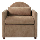 Coffee Pet Friendly Accent Chair with Hidden Pet Nook by HouseOfZazla