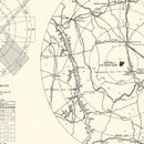 Vintage Map of the Campbell Air Force Base Vicinity, 1952