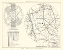 Vintage Map of the Campbell Air Force Base Vicinity, 1952