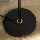 Adjustable Floor Lamps for Living Room, Standing Lamp for Bedroom with Balance Arm, Adjustable Head and Height, Tall Black and Gold Lamp (Bulb not Included)