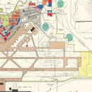Vintage Map of Carswell Air Force Base, 1952
