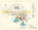 Vintage Map of Castle Air Force Base, 1952