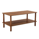 Modern 2 Tier Coffee Table With Open Storage Shelf For Living Room by Unique Piece Furniture