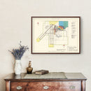 Vintage Map of Clinton Sherman Municipal Airport, 1952