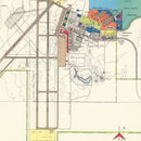 Vintage Map of Clinton Sherman Municipal Airport, 1952