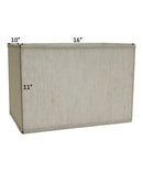 16"W x 11"H Rectangular Drum Lampshade Softback Textured Oatmeal