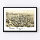 Vintage Map of Mifflintown, Pennsylvania 1895