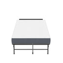 Twin Folding Bed With Adjustable Headboard, Memory Foam For Tall People, Heavy-Duty Portable On Wheels, Easy Assembly - Black by HouseOfZazla