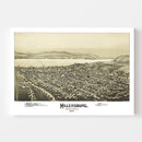 Vintage Map of Millersburg, Pennsylvania 1894