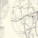Vintage Map of the Clinton Sherman Municipal Airport Vicinity, 1952