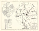 Vintage Map of the Clinton Sherman Municipal Airport Vicinity, 1952