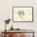 Vintage Map of Davis-Monthan Air Force Base, 1951
