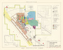 Vintage Map of Davis-Monthan Air Force Base, 1951