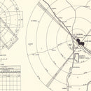 Vintage Map of the Davis-Monthan Air Force Base Vicinity, 1951