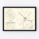 Vintage Map of the Davis-Monthan Air Force Base Vicinity, 1951
