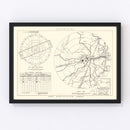 Vintage Map of the Fairchild Air Force Base Vicinity, 1951
