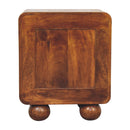 Open Woven Bedside Table, 1 Drawer - Chestnut by Unique Piece Furniture