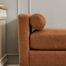 Elegant Upholstered Bench Daybed Ottoman With Bolster Pillows by HouseOfZazla