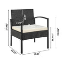 Noli - 4 Piece Outdoor Conversation Set by HouseOfZazla