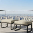 Patio All-Weather Ottomans With Thick Cushions (Set of 2) by HouseOfZazla