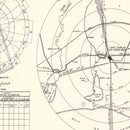Vintage Map of the Lake Charles Air Force Base Vicinity, 1951
