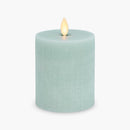 Chalky Linen Fresh Mint Flameless Candle Pillar