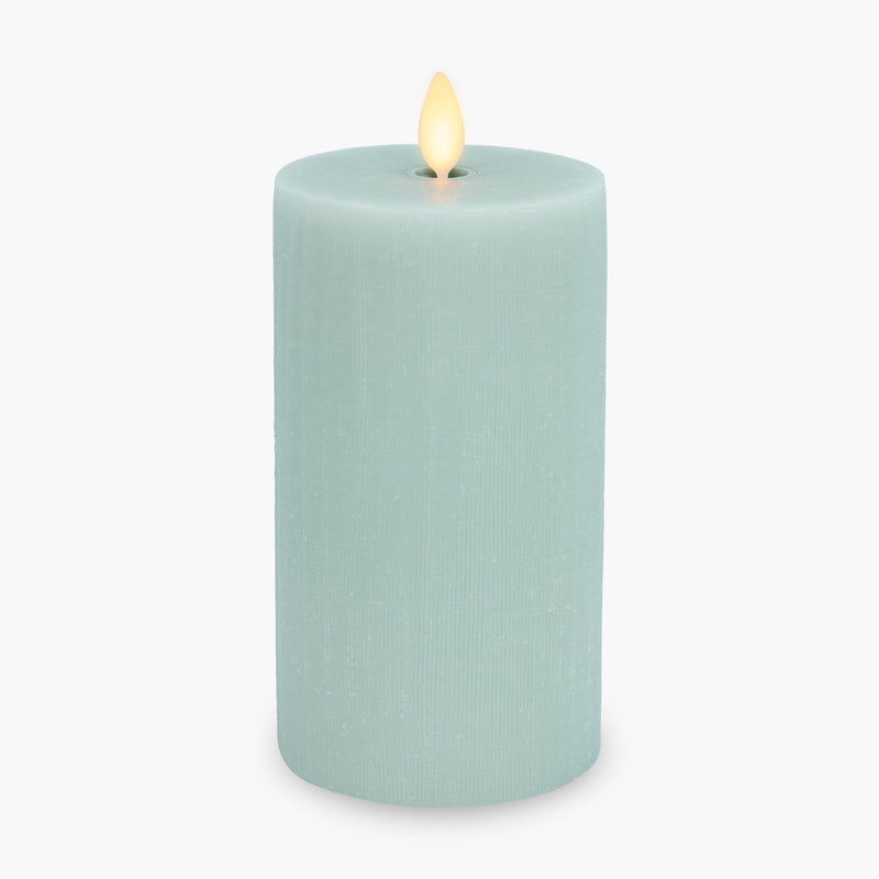 Chalky Linen Fresh Mint Flameless Candle Pillar