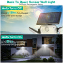 2 Pack Solar Powered Wall Lights IP44 Waterproof Motion Sensor Lights with 4 Adjustable Heads 333Pcs LED Beads 120¡ Sensing Angle Remote Control for Y