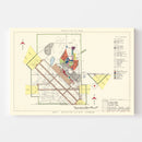 Vintage Map of Lakeland Air Force Base, 1952