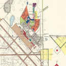 Vintage Map of Lakeland Air Force Base, 1952