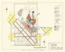 Vintage Map of Lakeland Air Force Base, 1952